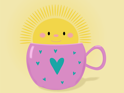 The sun in the cup logo shape sweet