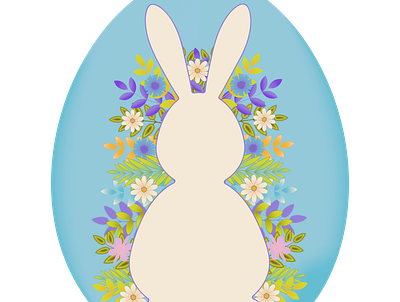 Happy Easter card graphic design icon illustration label logo template vector