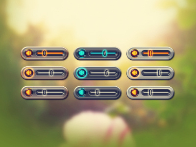 Volume Controller button buttons design game icon icons ui ux