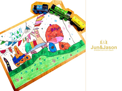 Small Train art childrens illustration color cute design fashion illustration funny illustration small train