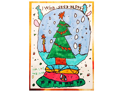 Crystal Ball art childrens illustration christmas color crystal ball cute design fashion illustration funny illustration