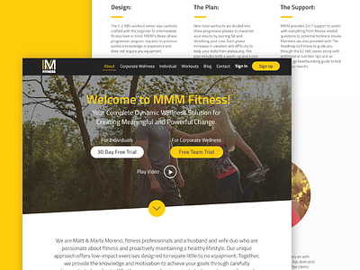 MMM Fitness Website fitness website workout