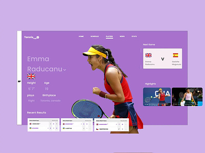 Tennis hub design branding graphic design ui