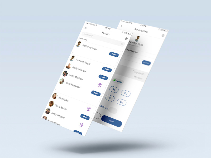 Famas APP iOS designer ux ui project creative design app