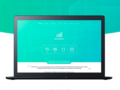 Landing Page Blocksense app bitcoin blockchain cryptocurrency landingpage launch learn website