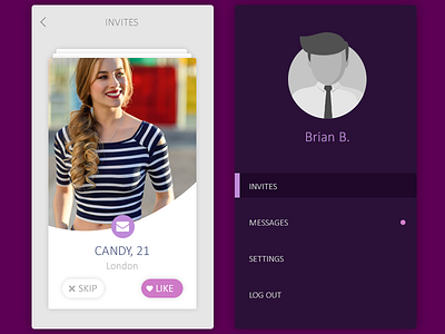 Daily UI, Week Nine, Day 2 - Dating App