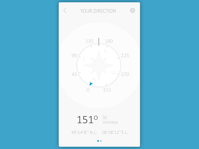 Daily UI, Week Ten, Day 1 - Compass