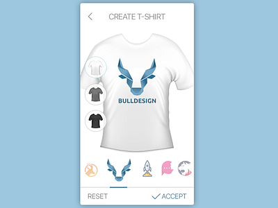 Daily UI, Week Twelve, Day 3 - Create Print T-Shirt blue choose combination dress logo t shirt