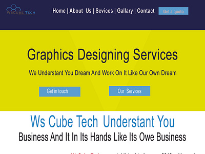 Ws Cube Tech  Website Design