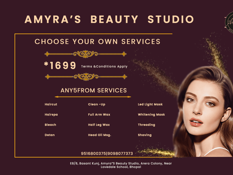 visiting card design Beauty Studio by Vikash Singh on Dribbble