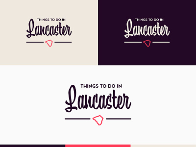 Things to Do in Lancaster Branding branding design icon lancaster location logo logo design mid-century modern pennsylvania typography