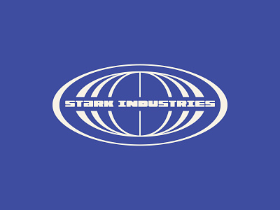 Retro Stark Industries Logo 50s 60s 70s 80s avengers branding globe glyph lettering logo marvel tech techno tony stark typography vintage