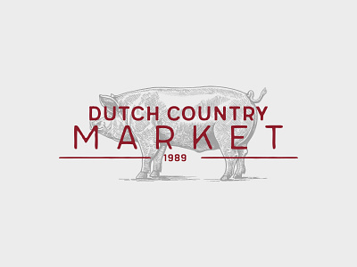 Country Market Logo branding farm farmhouse logo logo design market rustic vintage