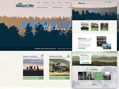 WIP: Campground Home page Design campground camping hero homepage rustic segmentation ui ux web design