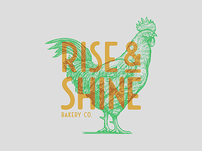 Bakery Logo bakery branding breakfast carving chicken etched food illustration logo logo design restaurant retro rustic typography vintage