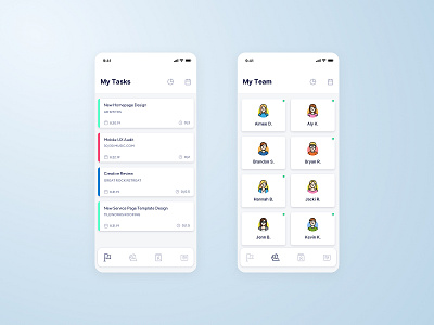 WIP: Project Management Mobile App application cards ui interface mobile mobile app navigation project project management schedule sketch tasks team ui ux