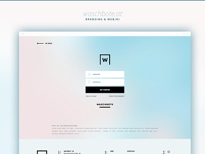 WASCHBOTE.AT | Redesign Branding & Web/UI