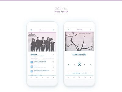 DAILY UI | #009 - Music Player