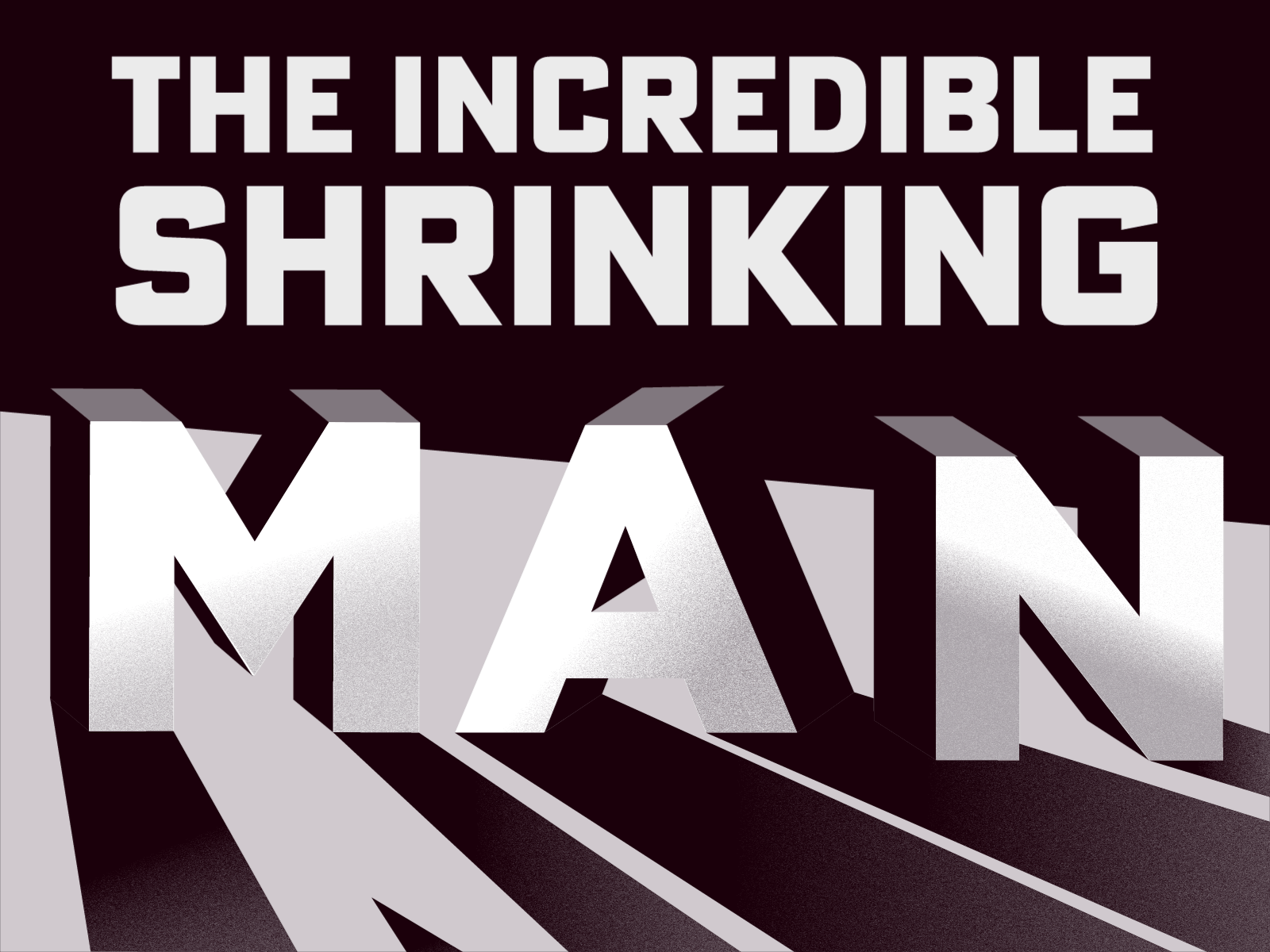 Incredible Shrinking Man animation design illustration movie poster poster art vector