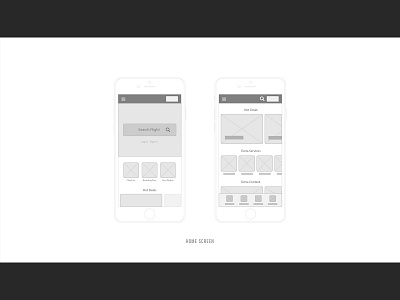 Wireframes for an Airline App 2 airline app mobile user experience ux wireframes