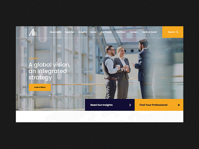 A&M Corporate Website design graphic design illustration user experience user interface design ux