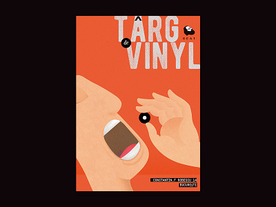 Poster Design for a Record Fair design illustration