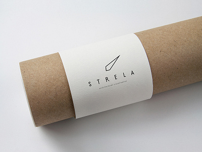 Strela Logo architectural visualization arrow logotype strela typography