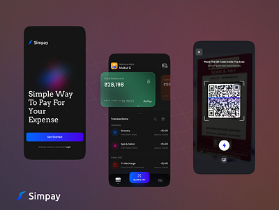 Simpay- Credit Card UX app design application design design ui ux ux design