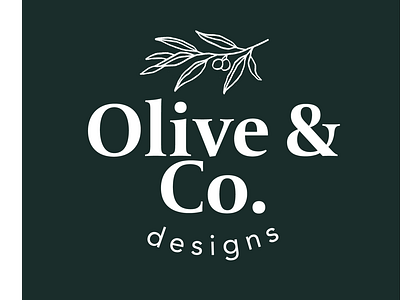 'Olive & Co Designs' Logo Design