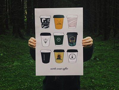 Coffee Illustrated Print - @k.t.illustrations design illustration print design