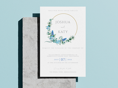 Hydrangea Wedding Invitation