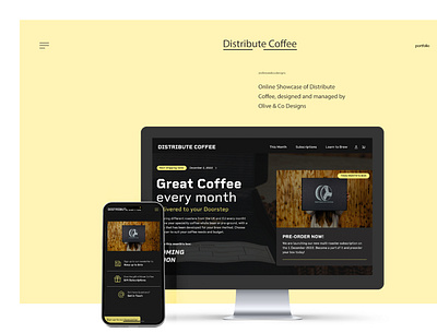 Distribute Coffee branding design graphic design logo ui vector