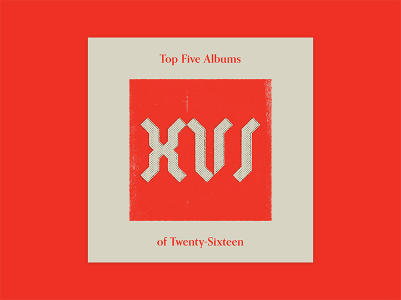 Five Sixteen album art print offset texture typography series music logo illustration art album