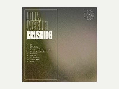9. Julia Jacklin - Crushing album album art art grit music texture typography