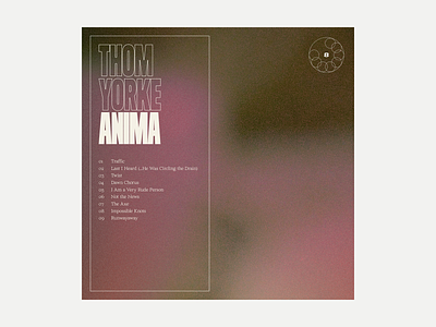 8. Thom Yorke - Anima album album art art grit music series texture typography