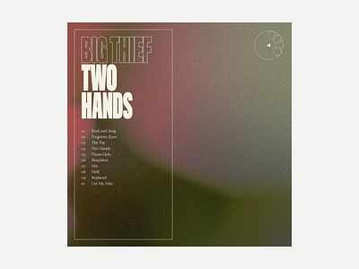 4. Big Thief - Two Hands album album art art grit illustration music series typography