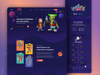 Crypto-Game Website Design graphic design illustration ui ux