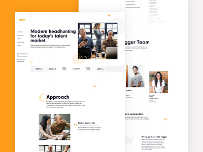 Jagger — Landing Page Concept landingpage minimal recruitment ui uidesign userinterface web webdesign website