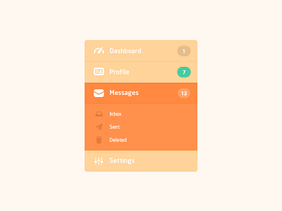 Mikan UI Kit - Menu