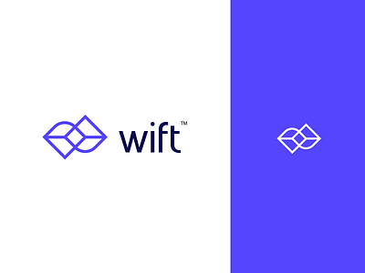 Wift Logo asset blockchain branding crypto identity logo logotype simple swift transaction wallet