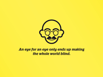 Gandhi Pictogram illustration minimal pictogram