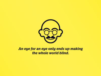 Gandhi Pictogram