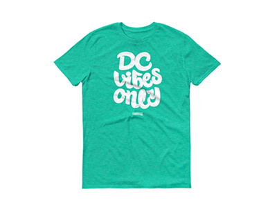 DC Vibes Only apparel custom type dc design hand drawn lettering loopy typography washington
