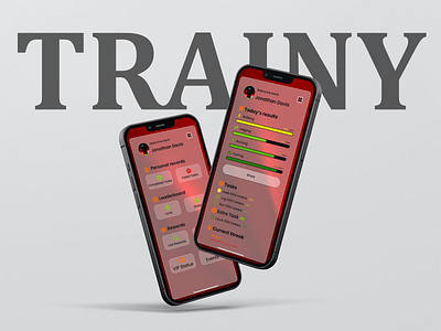 TRAINY - Mobile app UI