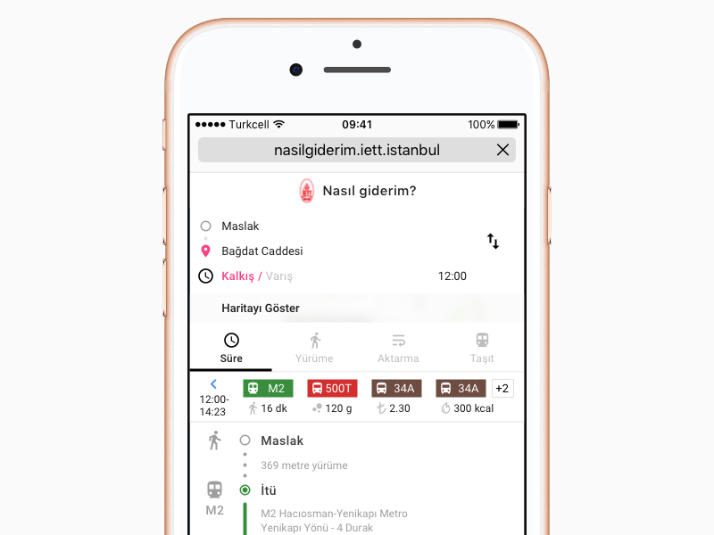 Public Transportation Website - Nasıl Giderim? android ios mobile website mobile maps transportation web app app