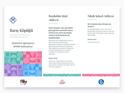 Barış Köpüğü baris kopugu branding brochure logo ngo workshop