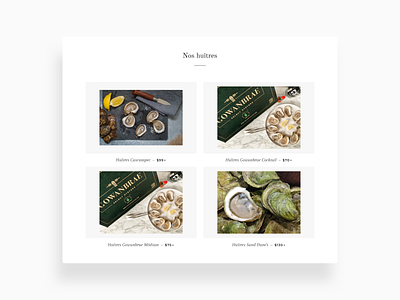 Our Oysters caviar desktop ecommerce online store oyster oysters product product page products sales sea seafood shopify web