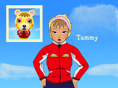 Tammy's Gijinka (ACNH) illustration