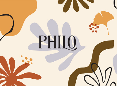 Philo ReBrand background brand identity branding floral florist flower greenville hand drawn hand lettering illustration logo matisse modern pattern simple typography