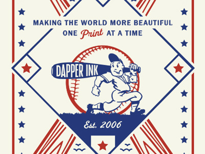 Dapper Ink Baseball Card baseball card dapper ink legion paper letterpress nss stationery trading usa vintage